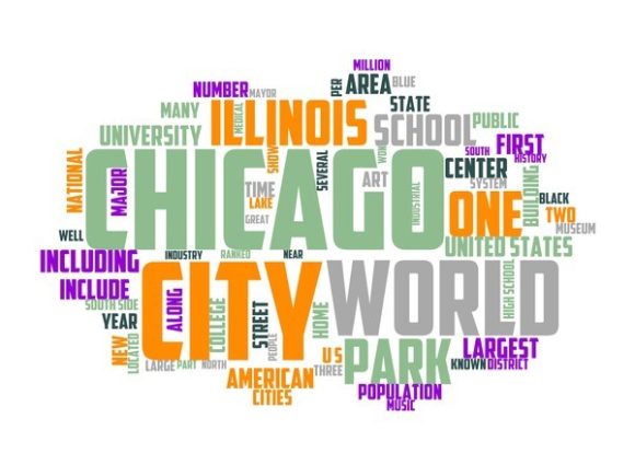Chicago Typography Sticker