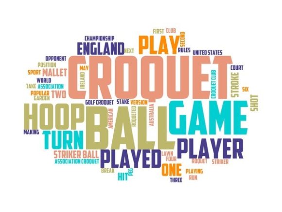 Croquet Typography Sublimation