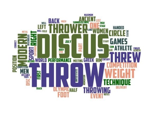 Discus Throw Typography Print