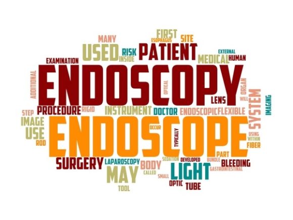 Endoscope Typography Background
