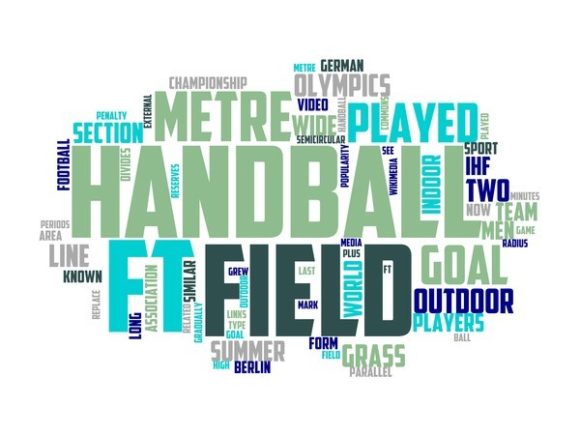 Field Handball Typography Banner