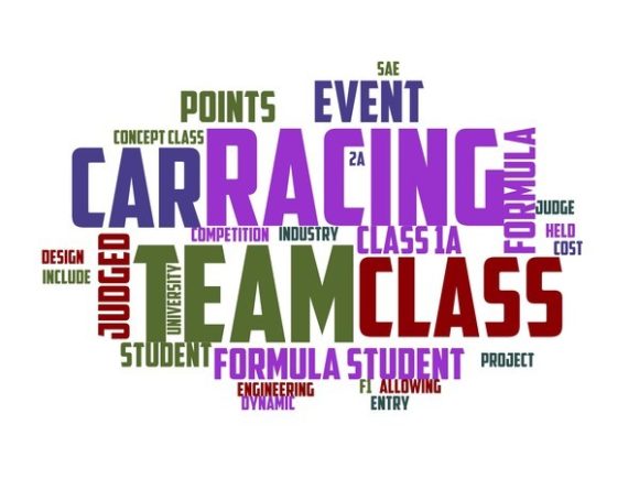 Formula Student Typography Sticker: A Vibrant, Hand-Drawn Word Cloud for Creative Expression