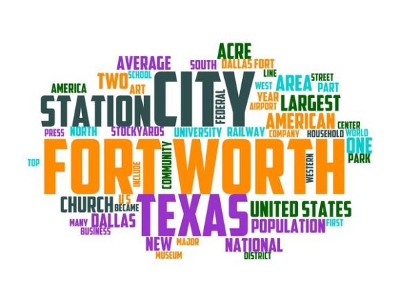 Fort Worth Typography Book Cover: A Hand-Drawn Word Cloud That Works Harder Than You Think