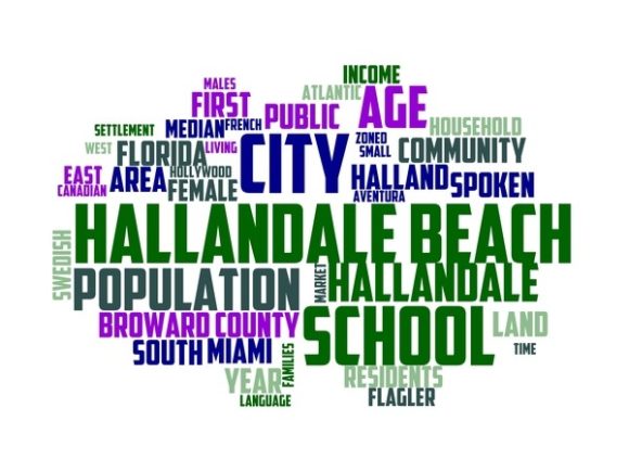 Hallandale Beach Typography Tumbler